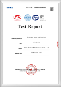  2025 Dingdong SS Quad Cable Cleat Short Circuit Test Report 