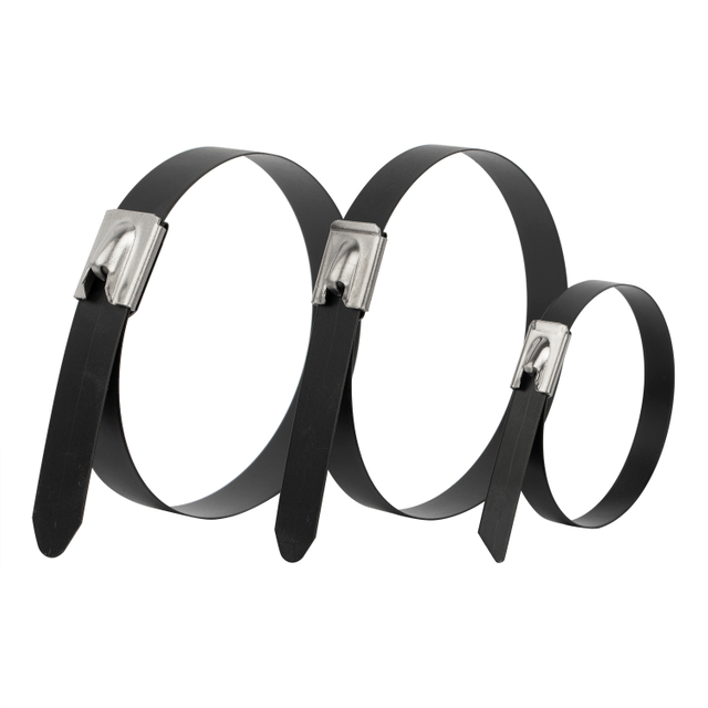 PVC Coated Selflock Stainless Steel Cable Ties